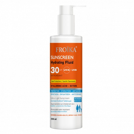 Froika Sunscreen Hydrating Fluid SPF 30+ Αντηλιακή Κρέμα για το Σώμα 250ml 