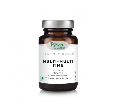 Power of Nature Platinum Range Multi + Multi Time Ισχυρή Πολυβιταμίνη 30tabs