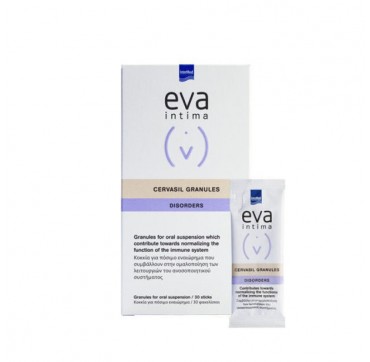 Intermed Eva Intima Cervasil Granules Συμπλήρωμα Διατροφής με Ανοσοτροποποιητική Δράση για Γυναίκες & Άνδρες 30 Φακελίσκοι