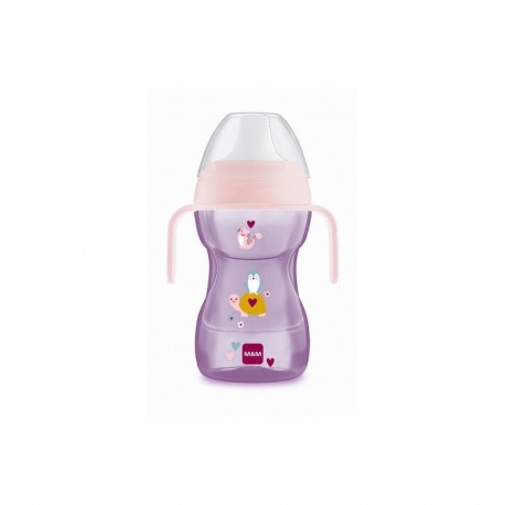 Mam Fun to Drink Cup Εκπαιδευτικό Μπιμπερό Πλαστικό με Λαβές (461Β)Γαλάζιο 8m+μηνών, 270ml