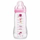 Mam Easy Active Πλαστικό Μπιμπερό με Θηλή Σιλικόνης (361SG)Ροζ 4+ μηνών,330ml