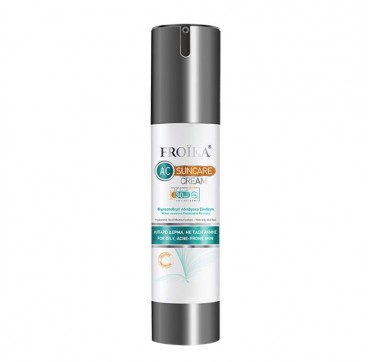 Froika Suncare AC Cream SPF30 Αντιηλιακή Κρέμα Υψηλής Προστασίας για Λιπαρό Δέρμα με Τάση Ακμής, 40ml