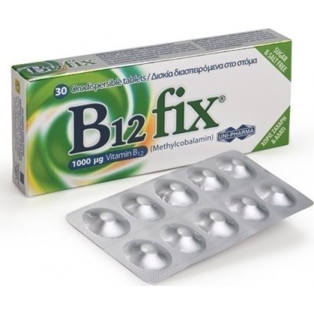 UNIPHARMA B12 FIX 1000μg 30tabs