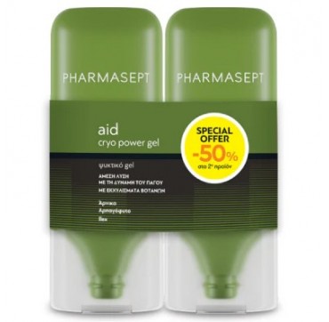 Pharmasept Cryo Power Gel Ψυκτικό Τοπικό Αναλγητικό Τζελ (-50% Στο 2ο Προϊόν) 2x100ml