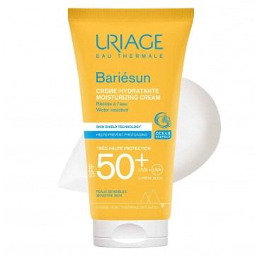 Uriage Bariesun Moisturizing Cream SPF50+ Αδιάβροχη Ενυδατική Αντηλιακή Κρέμα Προσώπου 50ml