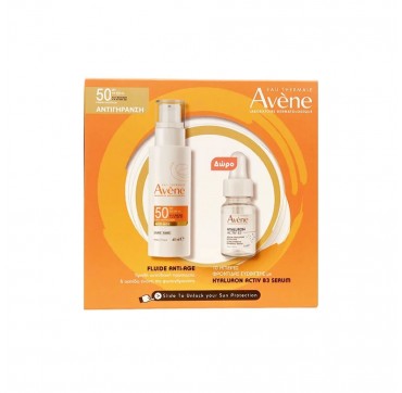 Avene Promo Fluide Anti-Age SPF50, 40ml & Δώρο Hyaluron Activ B3 Serum 10ml