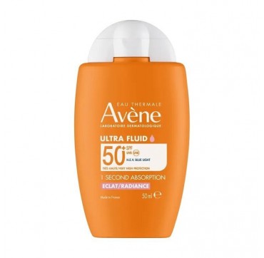 Avene Ultra Fluid Radiance SPF50+ Ελαφρύ Αντηλιακό Λάμψης Kατά Tων Ρύπων 50ml