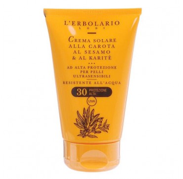 L'Erbolario Sun Cream With Carrot Sesame & Shea SPF30 Αντηλιακή Κρέμα Προσώπου και Σώματος SPF30 75ml