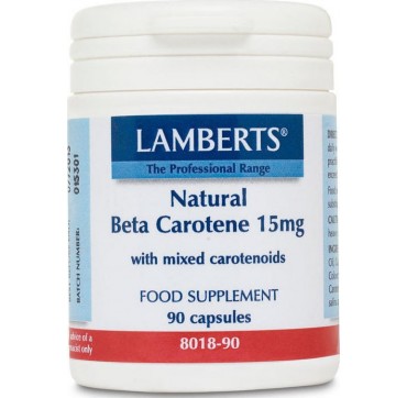 LAMBERTS BETA CAROTENE 15mg 90caps LAMBERTS BETA CAROTENE 15mg 90caps