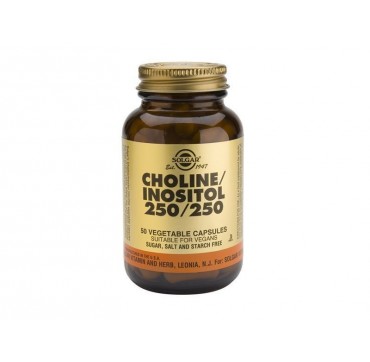 SOLGAR CHOLINE/INOSITOL 250/250mg 50vcaps SOLGAR CHOLINE/INOSITOL 250/250mg 50vcaps