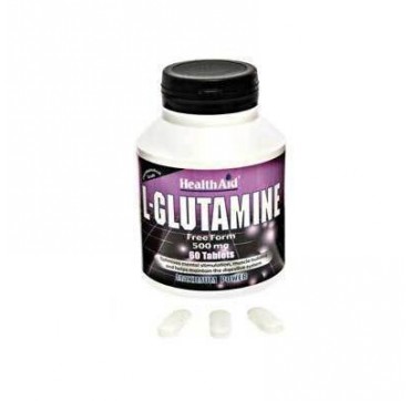HEALTH AID L-GLUTAMINE 500mg 60tabs