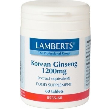 LAMBERTS KOREAN GINSENG 1200mg 60tabs LAMBERTS KOREAN GINSENG 1200mg 60tabs