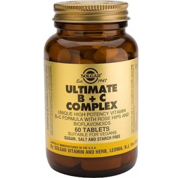 SOLGAR ULTIMATE B+C COMPLEX 60tabs SOLGAR ULTIMATE B+C COMPLEX 60tabs