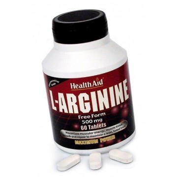 HEALTH AID L-ARGININE 500mg 60tabs HEALTH AID L-ARGININE 500mg 60tabs