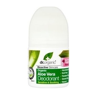 DR ORGANIC ORGANIC ALOE VERA ROLL-ON DEODORANT 50ml DR ORGANIC ORGANIC ALOE VERA ROLL-ON DEODORANT 50ml