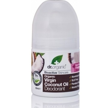 DR ORGANIC COCONUT OIL ROLL-ON DEODORANT 50ml DR ORGANIC COCONUT OIL ROLL-ON DEODORANT 50ml