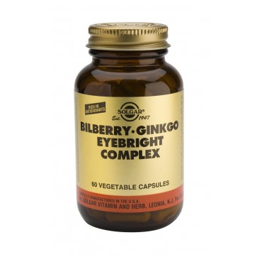 SOLGAR BILBERRY GINGKO EYEBRIGHT COMPLEX 60vcaps SOLGAR BILBERRY GINGKO EYEBRIGHT COMPLEX 60vcaps