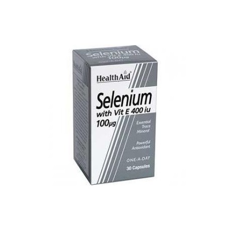 Health Aid Selenium 100mg+vit-e 30caps