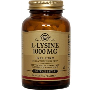 Solgar L-lysine 1000mg 50tabs