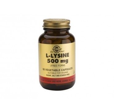Solgar L-lysine 500mg 50vcaps
