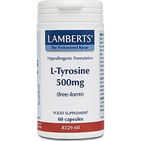 LAMBERTS L-TYROSINE 500mg 60caps