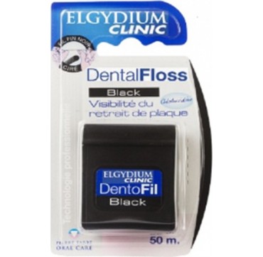 ELGYDIUM CLINIC DENTAL FLOSS BLACK 50m ELGYDIUM CLINIC DENTAL FLOSS BLACK ΟΔΟΝΤΙΚΟ ΝΗΜΑ 50m