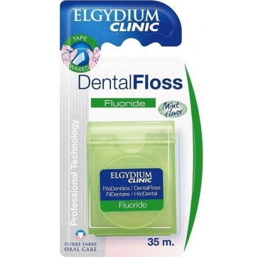 Elgydium Dental Floss Fluoride Οδοντικό Νήμα 35m