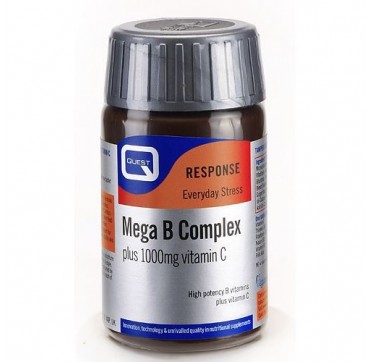 Quest Mega B Complex + 1000mg Vit. C 30tabs