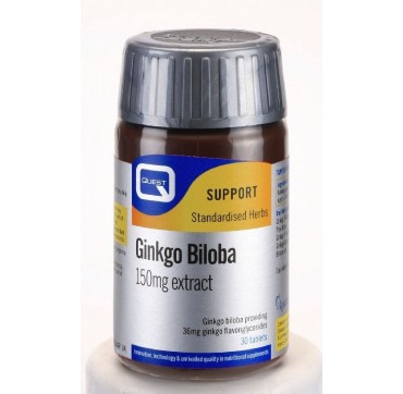 Quest Ginkgo Biloba Tabl 150mg 30tabs