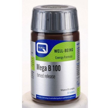 Quest Mega B-100 Timed Release 30tabs