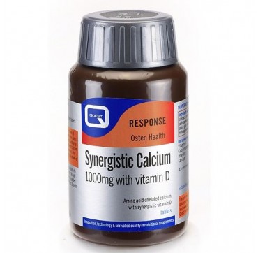 QUEST SYNERGISTIC CALCIUM 1000mg WITH VITAMIN D 45tabs QUEST SYNERGISTIC CALCIUM 1000mg WITH VITAMIN D 45tabs