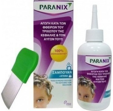PARANIX ΑΝΤΙΦΘΕΙΡΙΚΟ ΣΑΜΠΟΥΑΝ 200ml + ΧΤΕΝΑ PARANIX ΑΝΤΙΦΘΕΙΡΙΚΟ ΣΑΜΠΟΥΑΝ 200ml + ΧΤΕΝΑ