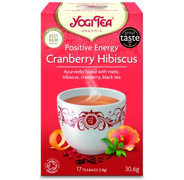Yogi Tea Positive Energy Cranberry Hibiscus 17 Teabags