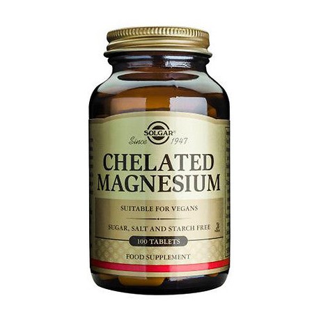 Solgar Magnesium Chelated 100mg 100tabs
