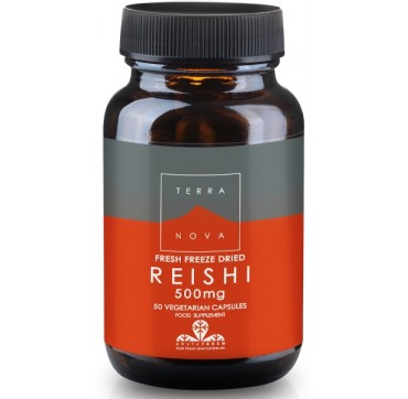 Terranova Reishi 500mg 50 veg. caps TERRANOVA FRESH FREEZE DRIED REISHI MYCELIA 500MG 50veg. caps