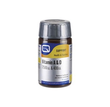 QUEST VITAMIN A+D3 7500+4000IU 90tabs QUEST VITAMIN A+D3 7500IU+400IU 90tabs