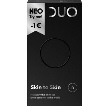 DUO SKIN TO SKIN ΠΡΟΦΥΛΑΚΤΙΚΑ 6τεμ. DUO SKIN TO SKIN ΠΡΟΦΥΛΑΚΤΙΚΑ 6τεμ.