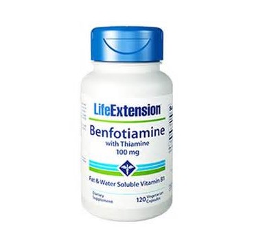 LIFE EXTENSION BENFOTIAMINE WITH THIAMINE 100 MG, 120 VCAPS