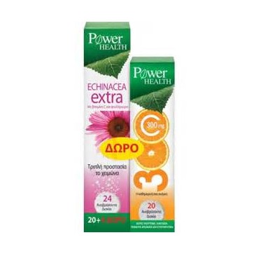 POWER HEALTH ECHINACEA EXTRA+ΔΩΡΟ VIT C 300MG 20TABS+20TABS POWER HEALTH ECHINACEA EXTRA+ΔΩΡΟ VIT C 300MG 20TABS+20TABS