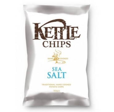 Kettle Chips Sea Salt Πατατάκια Τηγανισμένα Στο Χέρι Με Θαλασσινό Αλάτι 150g
