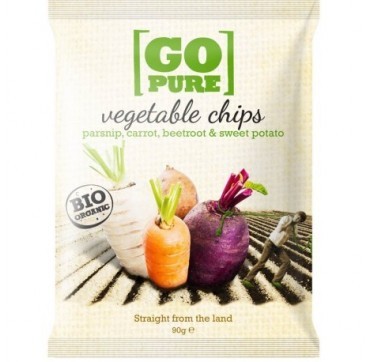 Go Pure Bio Organic Τσιπς Λαχανικών 90g