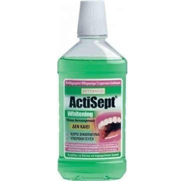 Στοματικό Διάλυμα Whitening 500ml INTERMED ACTISEPT WHITENING Στοματικό Διάλυμα 500ml
