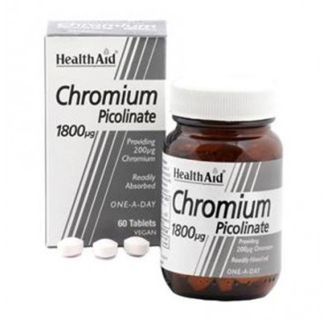 Healthaid Chromium Picolinate 1800μg 60tabs