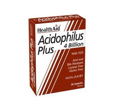 HEALTHAID ACIDOPHILUS PLUS 4 BILLION 30CAPS HEALTHAID ACIDOPHILUS PLUS 4 BILLION 30CAPS