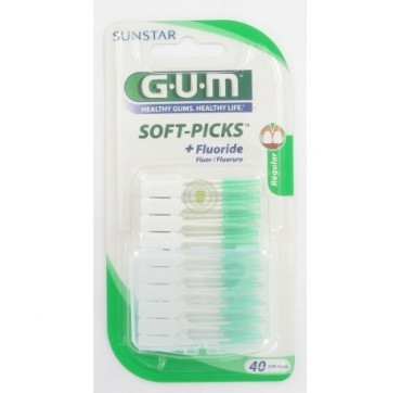 GUM soft picks regular fluoride 632 40pcs GUM soft picks regular fluoride 632 40pcs