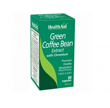 HEALTHAID GREEN COFFEE BEAN EXTRACT WITH CHROMIUM TWO-A-DAY 60CAPS HEALTHAID GREEN COFFEE BEAN EXTRACT WITH CHROMIUM TWO-A-DAY 60CAPS