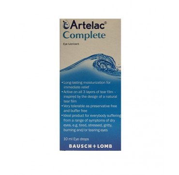 ARTELAC COMPLETE ΛΙΠΑΝΤΙΚΟ ΟΦΘΑΛΜΙΚΟ ΔΙΑΛΥΜΑ 10ml ARTELAC COMPLETE ΛΙΠΑΝΤΙΚΟ ΟΦΘΑΛΜΙΚΟ ΔΙΑΛΥΜΑ 10ml
