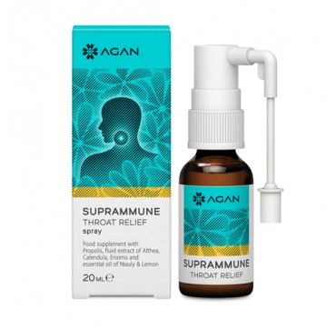 AGAN SUPRAMMUNE THROAT RELIEF spray 20 ml AGAN SUPRAMMUNE THROAT RELIEF spray 20 ml