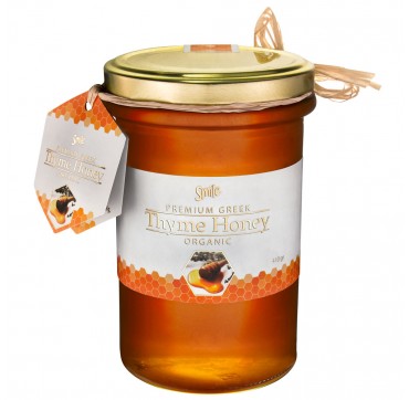 Smile Premium Greek Organic Thyme Honey - Βιολογικό Θυμαρίσιο Μέλι 410gr