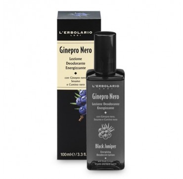 L'ERBOLARIO ENERGISING DEODORANT LOTION 100ML L'ERBOLARIO BLACK JUNIPER ENERGISING DEODORANT LOTION 100ML